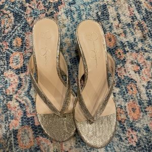 Size 9 Jessica Simpson Flip Flip Wedges